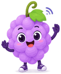 Grapey waving hello
